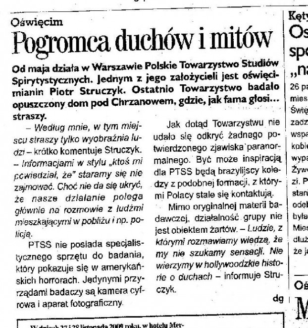 Kurier Oświęcimski o PTSS