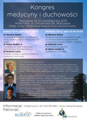 Kongres medycyny i duchowości – 19-20 października, Warszawa