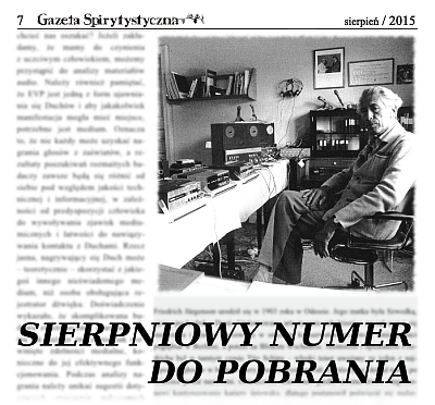 Sierpniowy numer Gazety Spirytystycznej już do pobrania