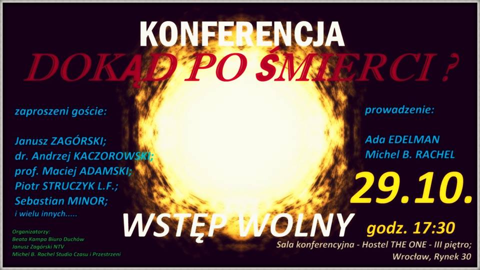 Konferencja „Dokąd po śmierci” Wrocław 29.10.2016